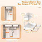YJHome 2 Pack Expandable Under Sink Organizer, 2 Tier Pull Out Cabinet Organizer with Smooth Ball Bearing Slides, Adjustable Height Cabinet Storage Shelves for Kitchen, Bathroom, Laundry, Pantry - Image 7