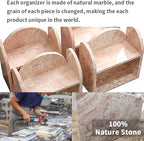 DUANYAN Marble Shelf Bathroom Counter Organizer and Storage 2-Tier Pink - Image 3