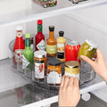 Lazy Susan Organizer for Refrigerator, 13" x 8.5" Clear Rectangular Fridge Organizer Turntable for Condiments, Spice Racks Organizer for Cabinet, Pantry & Kitchen Countertop(1 Piece) by Unknown