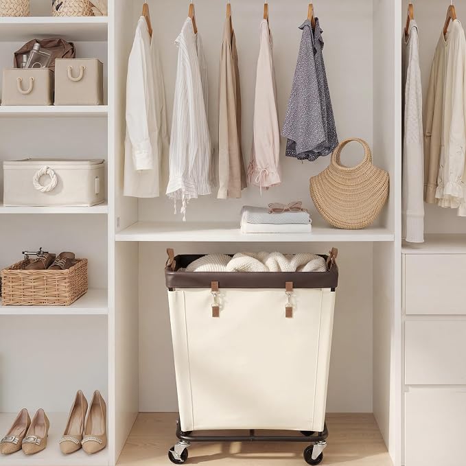 StorageWorks 210L Laundry Basket with Wheels, Rolling Hampers for Clothing - Image 6