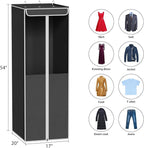 Univivi Garment Bags for Hanging Clothes, Cloth Bag 54 In, 2 PCS, Dark Grey - Image 4