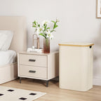 Lifewit 80L Large Laundry Basket with Lid, Removable Bags, White - Image 3