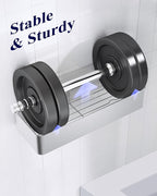 Kitsure Shower Caddy Adhesive, Stylish Shower Organizer, Large, Silver Grey - Image 4