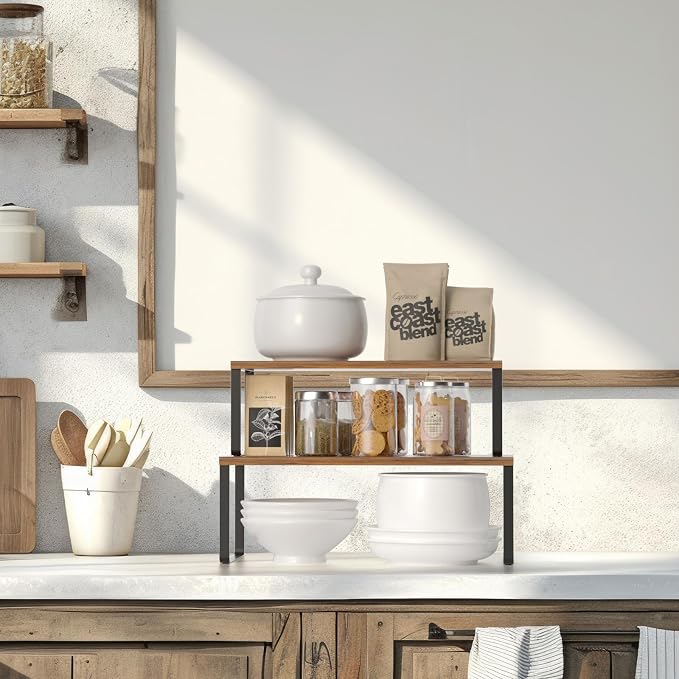 NEX Cabinet Organizer Shelf, Kitchen Counter Shelves Set of 4 - Image 6