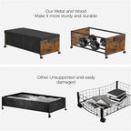 FOUCSSOMEI Under Bed Drawers on Wheels, XXXXL Size, UnderBed Storage with Wheels, Wooden Under Bed Storage, Heavy Duty, Patented Design - Image 5