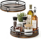 2 Pack 9" 10" Lazy Susan Turntable Organizer for Table Top by Pantasia