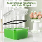 KEMETHY 44-Piece Food Storage Containers with Lids(22 Containers & 22 Lids), Plastic Food Containers for Pantry & Kitchen Storage and Organization, BPA-Free, Leak Proof, Reusable with Labels & Pen - Image 5