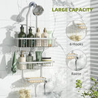 Simple Trending Shower Caddy Hanging, Shower Organizer with Large Capacity - Image 6