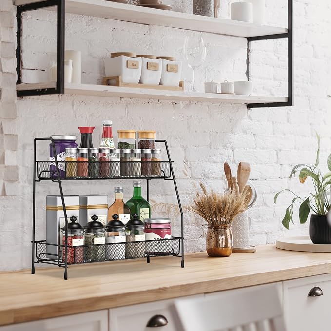 SPISPI Spice Rack Organizer for Cabinet, Bathroom Organizer Countertop, Bathroom Counter Organizer, Kitchen Countertop Organizer, Bathroom Vanity Organizer - Image 4