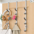 Kaiferty Over The Door Hooks, Metal Door Hooks for Hanging, Over The Door Purse Organizer for Door Coat Hanger, Back of Shower for Hanging Towel Rack Clothes, Hat, Bathroom, Closet (Silver-3Packs) by Kaiferty