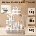 3 Tier Bathroom Counter Organizer-Metal Makeup Organizer for Vanity - Image 5