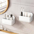 CGBE 2-Pack Cabinet Door Organizer, Self Adhesive Bathroom Shelves, White by CGBE