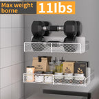 6 Pack Magnetic Shelves for Washing Machine, Magnetic Spice Rack Organizer for Refrigerator, Magnetic Shelf with Hanger Organizer, Metal Magnetic Basket, Laundry Organization and Storage, White - Image 4