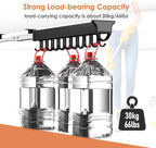Pull-out Mop and Broom Holder with 20 Sliding Hooks - Image 4