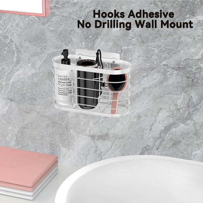 Hair Dryer Holder 3 in 1 Hair Tool Organizer - Blow Dryer Holder - Image 2