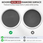 Set of 4, 10 Inch Non-Skid Lazy Susan Organizers - Turntable Rack for Cabinet, Pantry Organization and Storage, Kitchen, Fridge, Bathroom Makeup Vanity Countertop, Under Sink Organizing, Spice Rack - Image 3