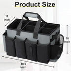 Wearable Large Cleaning Caddy Bag for Housekeepers (Black&Gray) - Image 2