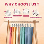 30 Pack Pants Hangers with Clips,Legging & Jean Hangers for Closet Hanging | Space Saving Clip Hangers for Yoga Pants, Jeans, Shorts, Skirts and Hats,Closet Organizers and Storage,Gray - Image 4