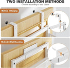 Pantry Door Organizers and Storage, 6-Tier Large Metal Heavy-Duty Frame Over the Door Spice Rack, 2 in 1 Wall-Mounted or Hanging shelf for Kitchen, Bathroom, Laundry Room, Bedroom, Closet &Nursery - Image 4