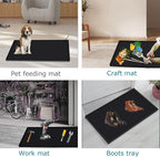 Under Sink Mat 31 x 19, Silicone Under Sink Liner for Kitchen Waterproof Bathroom Cabinet Mat, Black - Image 5