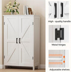 Homleke 43.3" H Farmhouse Bathroom Storage Cabinet with Adjustable Shelves - Image 6