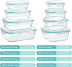 Vtopmart 8 Pack Glass Food Storage Containers with Airtight Lids - Image 2