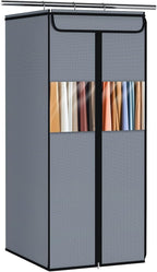Zilink Suit Garment Bags for Closet Clear Garment Storage 40 in, Grey by Zilink