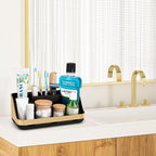 GFWARE Gold Toothbrush Holders for Bathrooms Countertop Organizer - Detachable 7 Slots Electric Toothbrush and Toothpaste Holder, Kids Organization and Storage, Restroom Accessories Vanity Stuff - Image 2