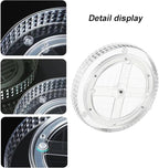 2 Tier Clear Lazy Susan Organizer for Fridge and Cabinet, 360° Rotating Makeup Organizer, Cosmetic Display Cases, Under Sink Turntable Organizer for Kitchen Bathroom Dorm - Image 2