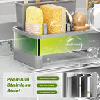 Ewaiira Stainless Steel Sink Caddy, Sponge Holder for Kitchen Sink 9.8″ - Image 4
