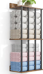 Towel Racks for Bathroom Wall Mounted, Updated 4 Bar Wall Towel Holder by WeGXY