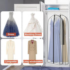 Zilink Dress Bags for Gowns Long Wedding Dress Storage Bags 72 in, 2 Pack - Image 5