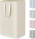 Lifewit 75L Large Collapsible Laundry Basket with Extended Handles, Beige by Lifewit