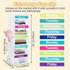 Weekly Clothes Organizer for Kids, Days of The Week Clothes Organizer - Image 3