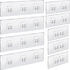 COOLMI Shower Caddy Adhesive Replacement, 9 Pack Mixed Hook Set - Image 9