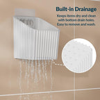 NiHome 4-Pack Cabinet Door Organizer, Adhesive RV Camper Wall Storage Caddy - Image 5