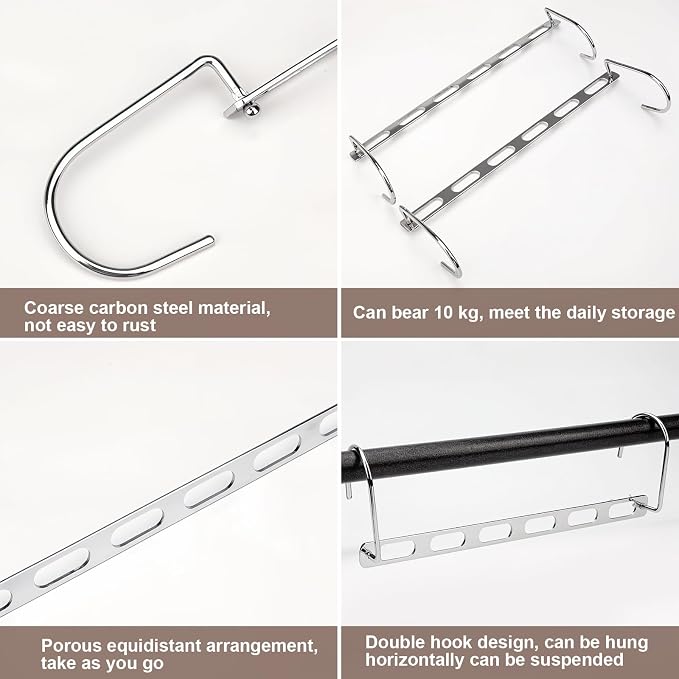 24 Pack Space Saving Hangers for Clothes Collapsible Metal Hangers Space Saving for Organization and Storage Hanger Organizer for Heavy Clothes Apartment College Dorm Room Essentials,Silver - Image 4