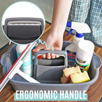 Cleaning Caddy Organizer with Handle, Gray Plastic Bucket for Cleaning Supplies Products, Cleaning Tool Storage Tote, 2 Pack - Image 6