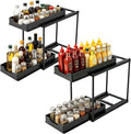 Under Sink Organizer for Bathroom & Kitchen, Large Capacity 2-Layer Sliding by Trdongxu