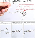 16 Pack Space Saving Hangers for Clothes Metal Hanger Organizer - Image 4
