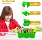 4E's Novelty 4 Pack Caddy for Classroom, Classroom Pencil Caddy, Durable Table Cup Drink Holder, Sturdy Schools Desk Bin, Craft Caddy, Colorful Art Supply Caddies for School Home, Teacher Organizer - Image 6