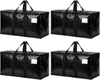 Songrey Extra Large Heavy Duty Moving Bags, 4 Pack, Black by Unknown
