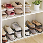 CiBiZi Shoe Slots Organizer 20Pack Metal Shoe Stackers for a Pair of Shoes Double Layer Shoe Holder Shoe Storage Closet Organizers Shoe Space Saver Organizador de Zapatos Black - Image 5