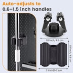 4 Pack Strong Magnetic Broom Holder, Black - Image 5