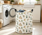 Baby Laundry Basket Baby Nursery Hamper Kids Laundry Basket Toy Storage Bin for Boys Room Decor Gift Baskets for Bedroom Bathroom(Castle Dinosaur) - Image 2