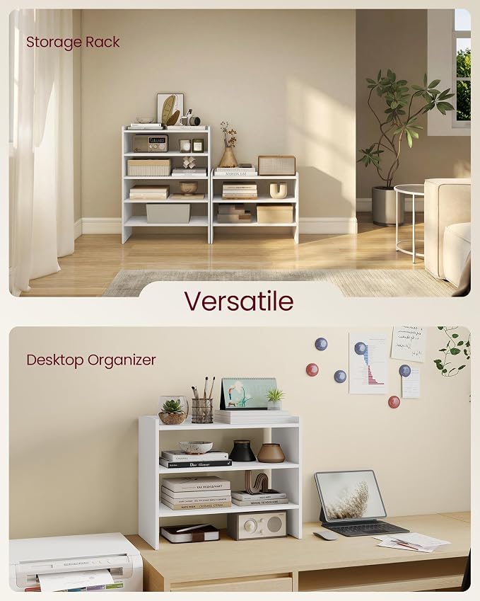 VASAGLE 3-Tier Shoe Rack for Closet, Stackable Shoe Organizer Shelf - Image 7