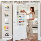 1Pack Over The Door Organizer Large Capacity Hanging Storage Room Organizer | 40 lb Capacity, Ultra-Sturdy, Foldable, Mesh Design with Clear Window, Space-Saving Organizer for Pantry, Nursery & Closet - Image 6