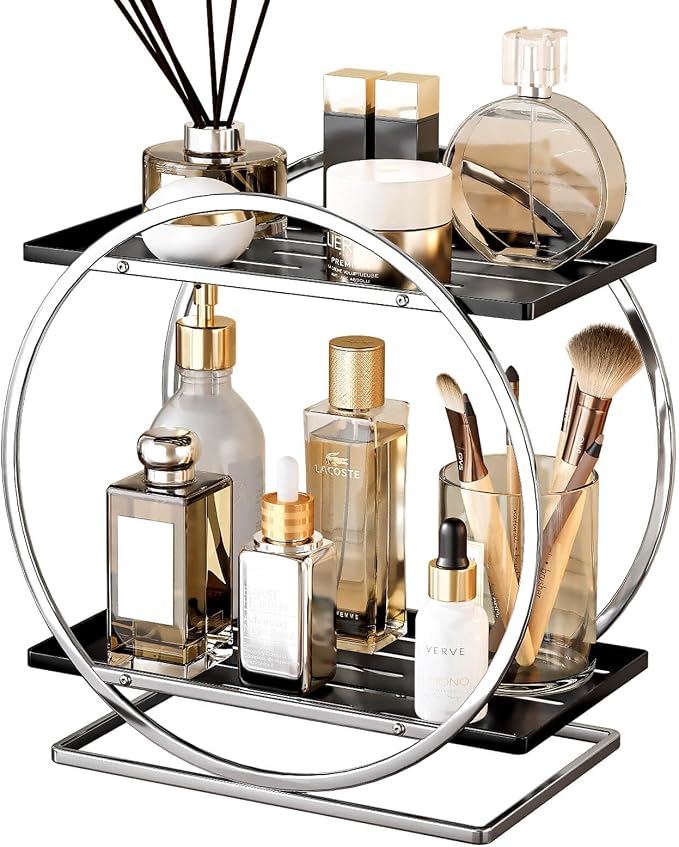 Bathroom Counter Organizer, 2-Tier Perfume Organizer for Dresser - Image 9