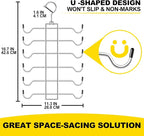 1 Pack Closet-Organizers-and-Storage,6 Tier Tank-Top-Hangers-Space-Saving,Closet-Organizer,Non-Slip Hanging Sport Bras Holder,Dorm-Room-Essentials-for-College-Students-Girls Camisoles Swimsuits Dress - Image 6