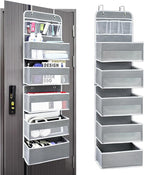 Over the Door Organizer with 10 Side Mesh Pockets,6 Shelf by Unknown